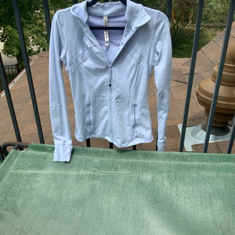 Light Blue Zip-Up Hoodie Jacket - Picture 1 of 3